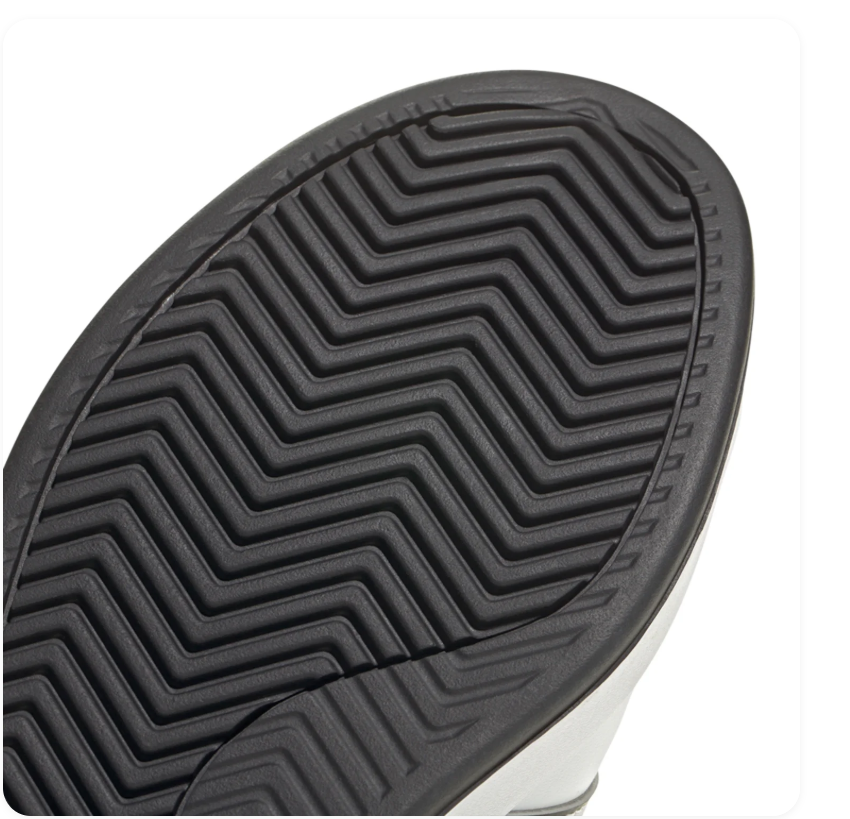 adidas White & Black Low-Top Sneakers with Outlined Stripes