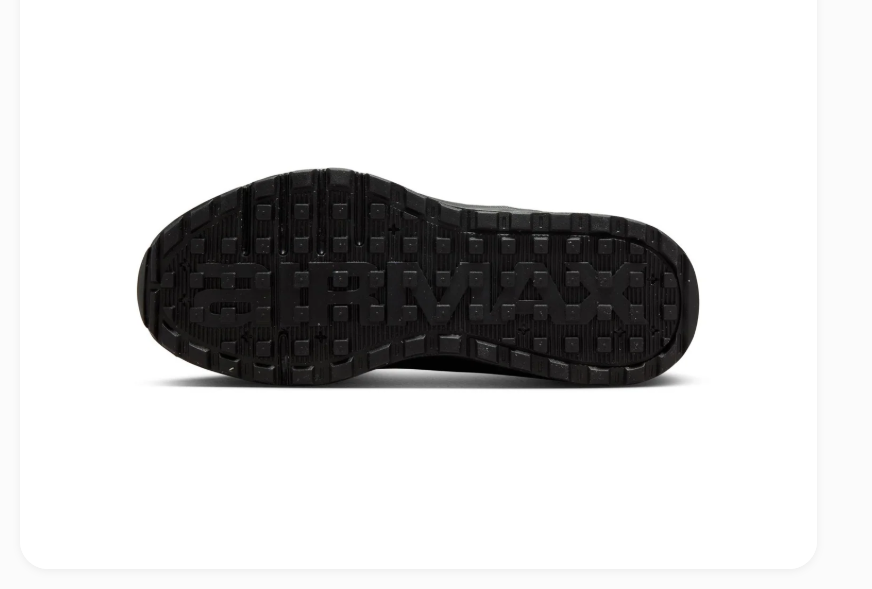 Nike Air Max All-Black Mesh Sneakers with Heel Pull Tabs