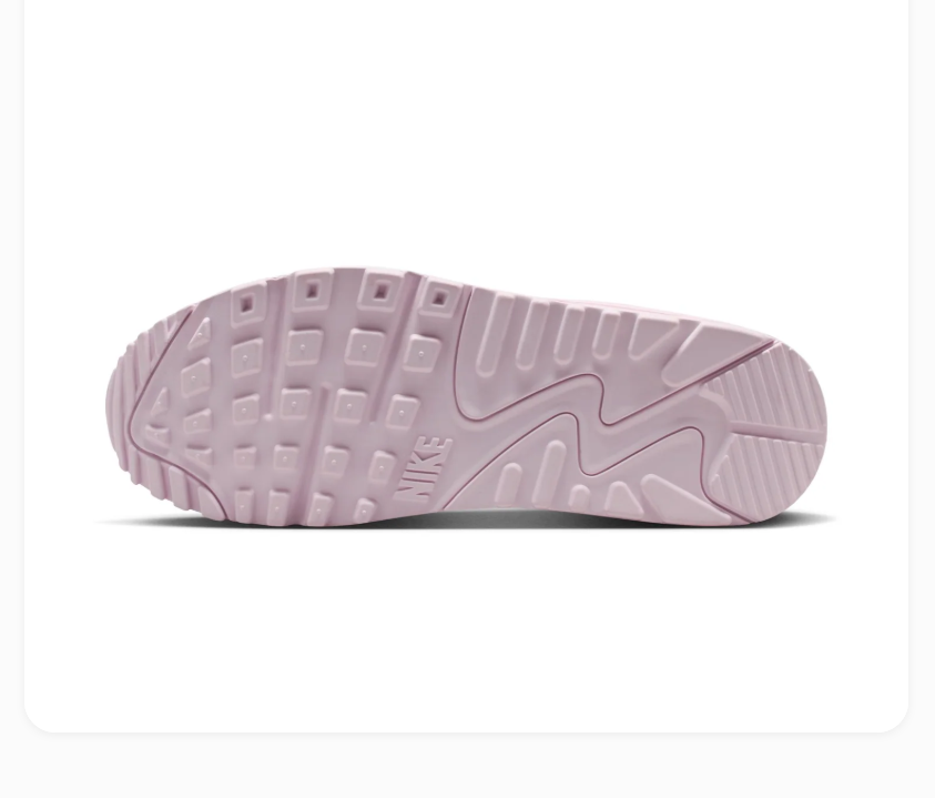 Nike Air Max 90 Pink Sneakers with Hot Pink Swoosh