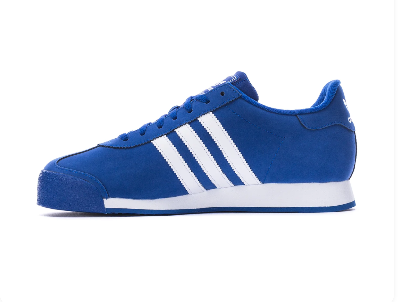adidas Samoa Royal Blue & White Sneakers with Textured Toe Bumper