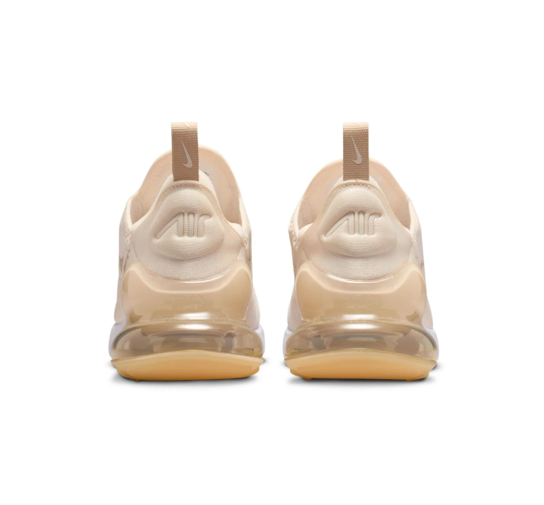Nike Air Max 270 Cream & Beige Sneakers with Gum Outsole