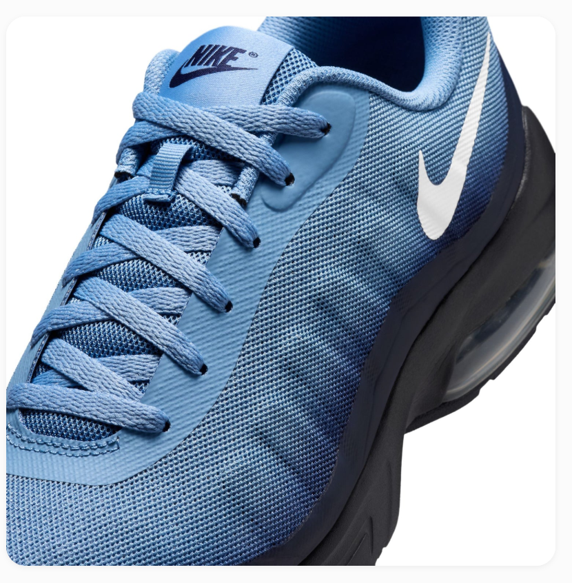 Nike Air Max Blue Gradient & Black Sneakers