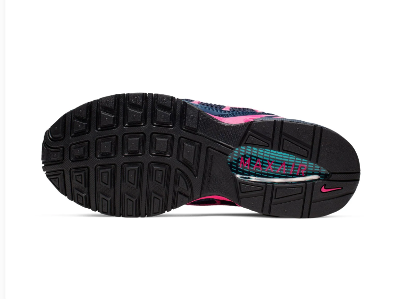 Nike Air Max Torch 4 Navy Sneakers with Aqua & Hot Pink Accents
