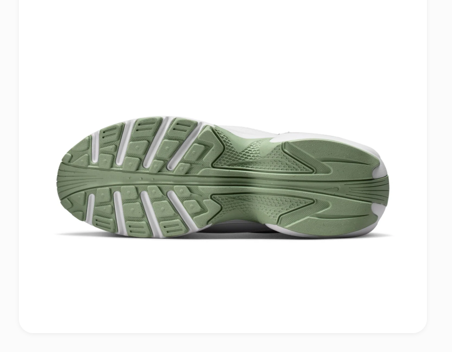 Nike Air Max White & Mint Green Wave-Layered Sneakers