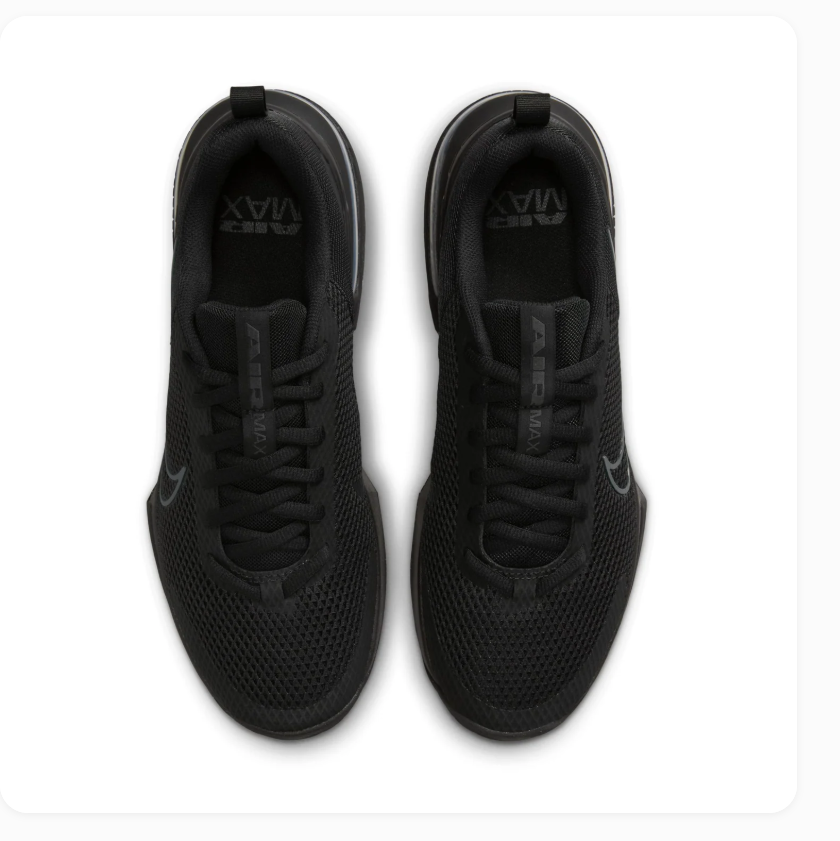 Nike Air Max All-Black Mesh Low-Top Sneakers