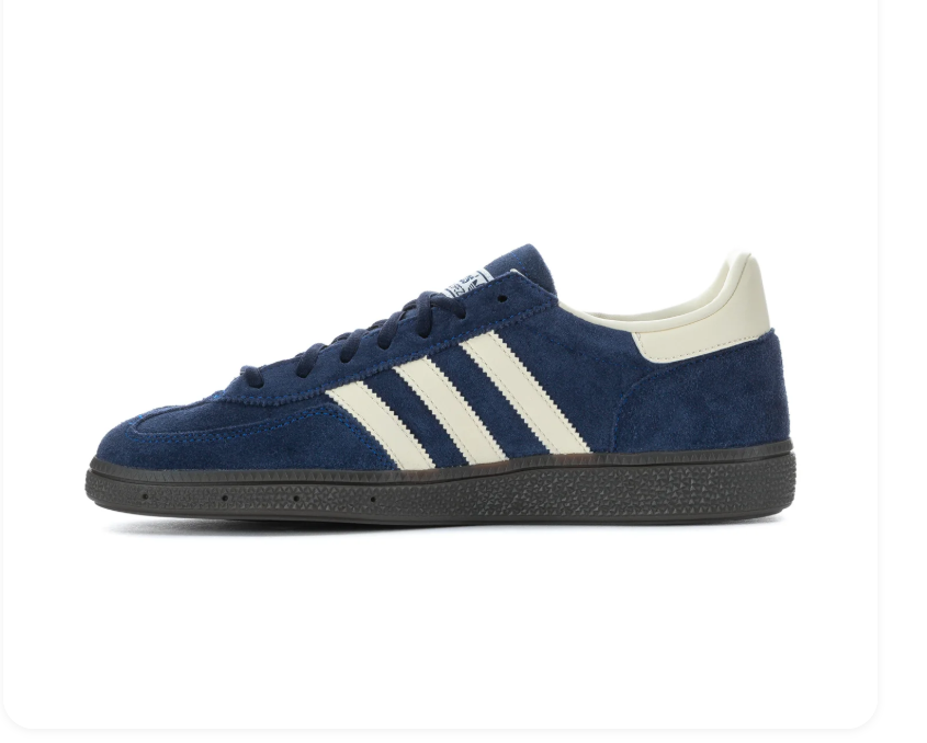 adidas Handball Spezial Navy & Cream Sneakers with Dark Grey Sole