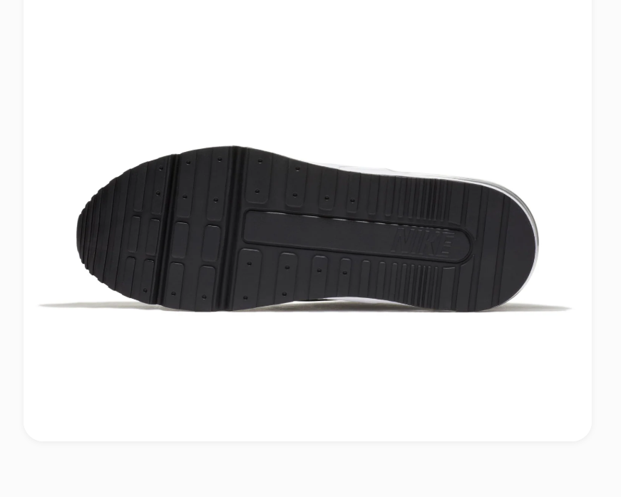 Nike Air Max Black & Grey Sneakers with White Midsole