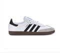 adidas Samba White & Black Sneakers with Grey Toe & Dark Gum Sole