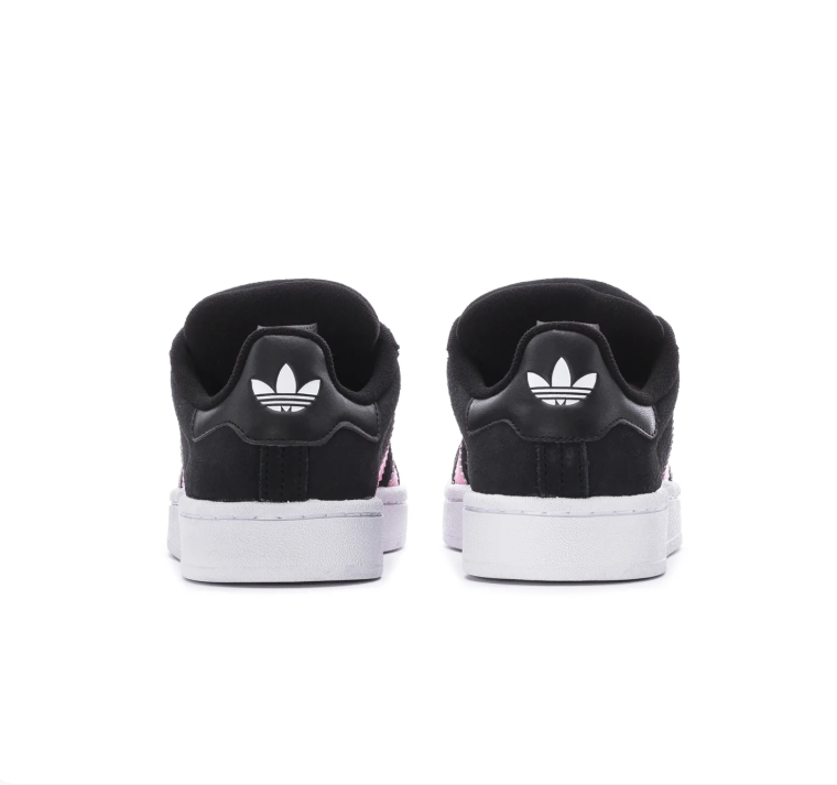adidas Campus Black & Light Pink Sneakers with White Sole