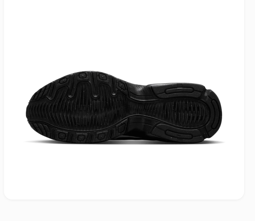 Nike Air Max Black Sneakers with White Swoosh & Wave Overlays