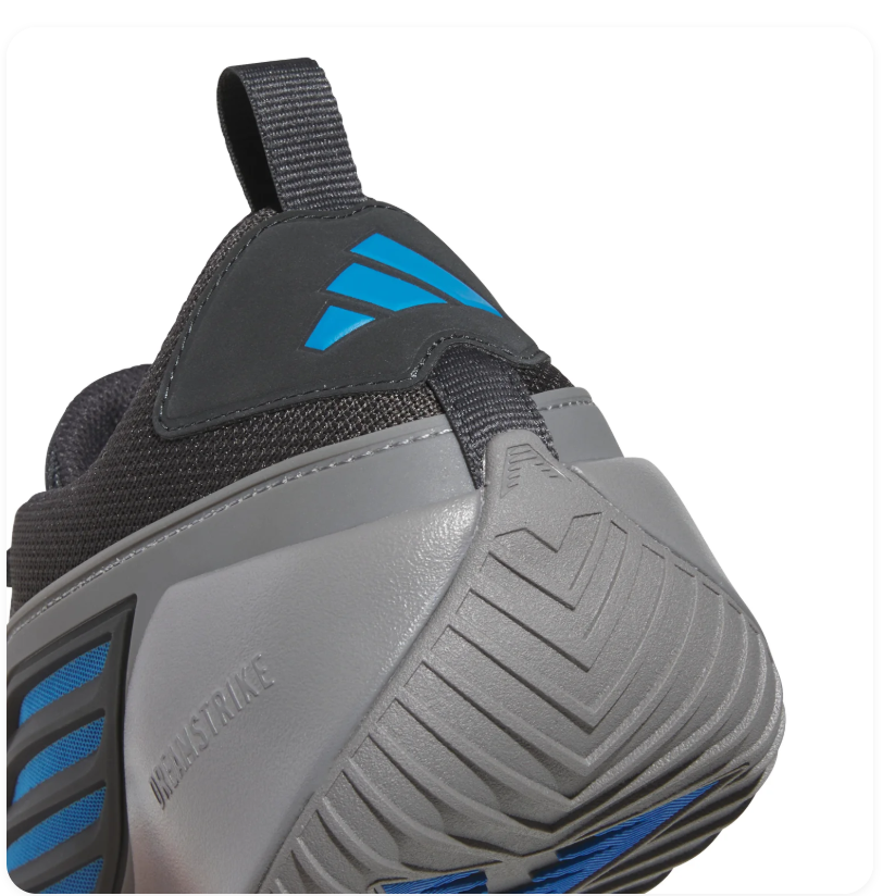 adidas Black & Grey Sneakers with Bright Blue Accents