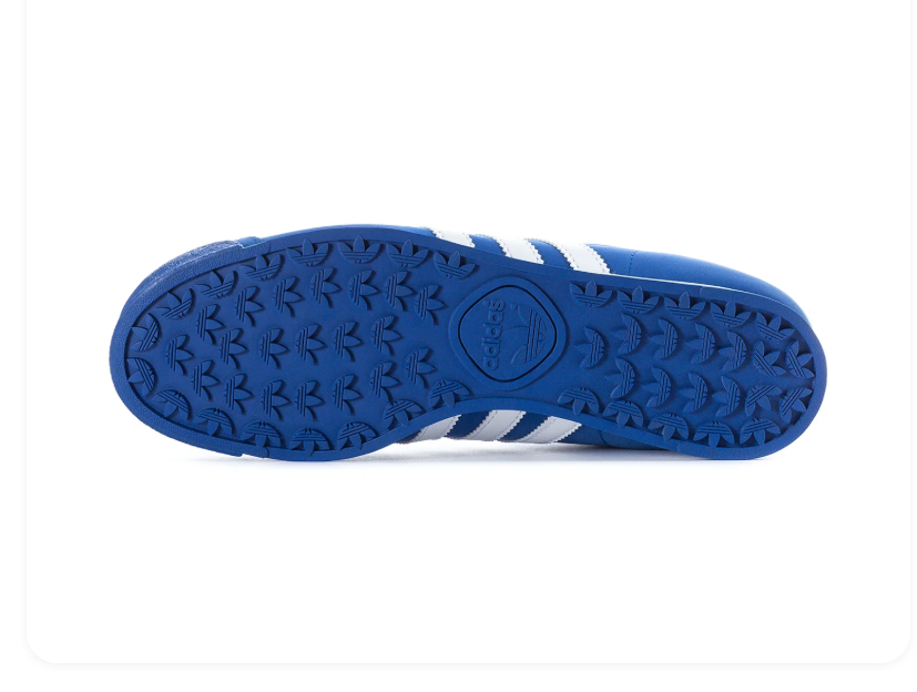 adidas Samoa Royal Blue & White Sneakers with Textured Toe Bumper