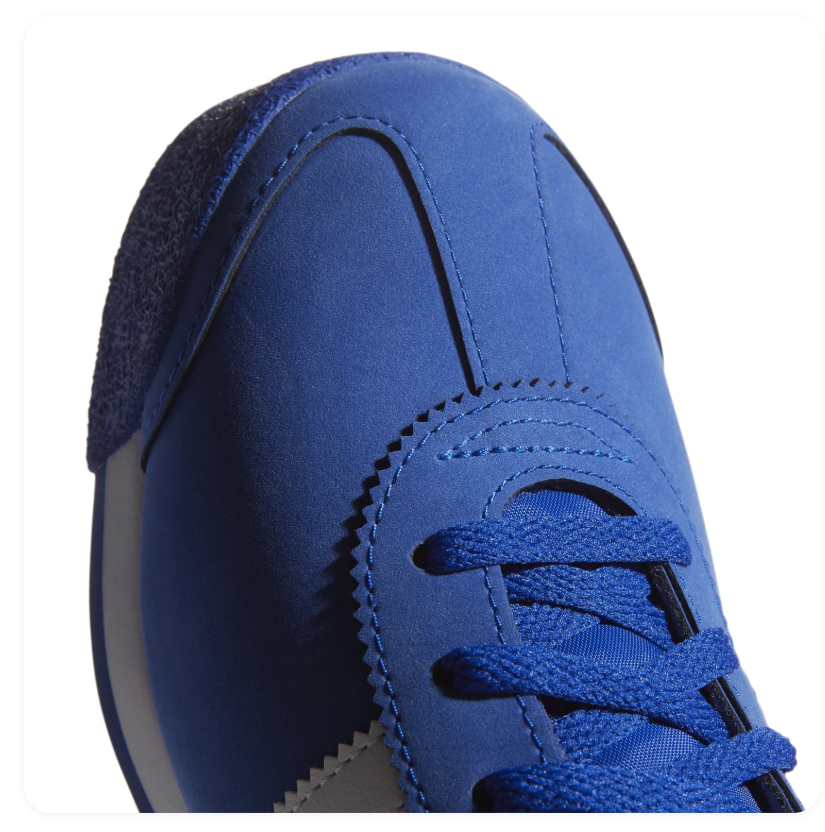 adidas Samoa Royal Blue & White Sneakers with Textured Toe Bumper