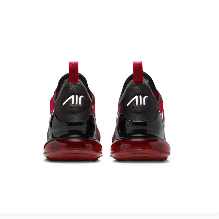 Nike Air Max 270 Red & Black Sneakers with White Accents