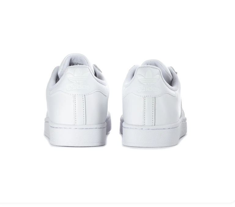 adidas Superstar All-White Shell-Toe Sneakers