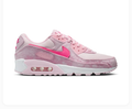Nike Air Max 90 Pink Sneakers with Hot Pink Swoosh