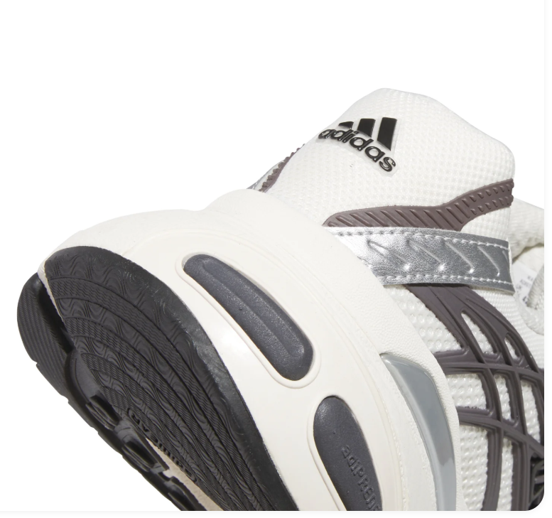 adidas Adistar White & Grey Chunky Sneakers with Black Stripes