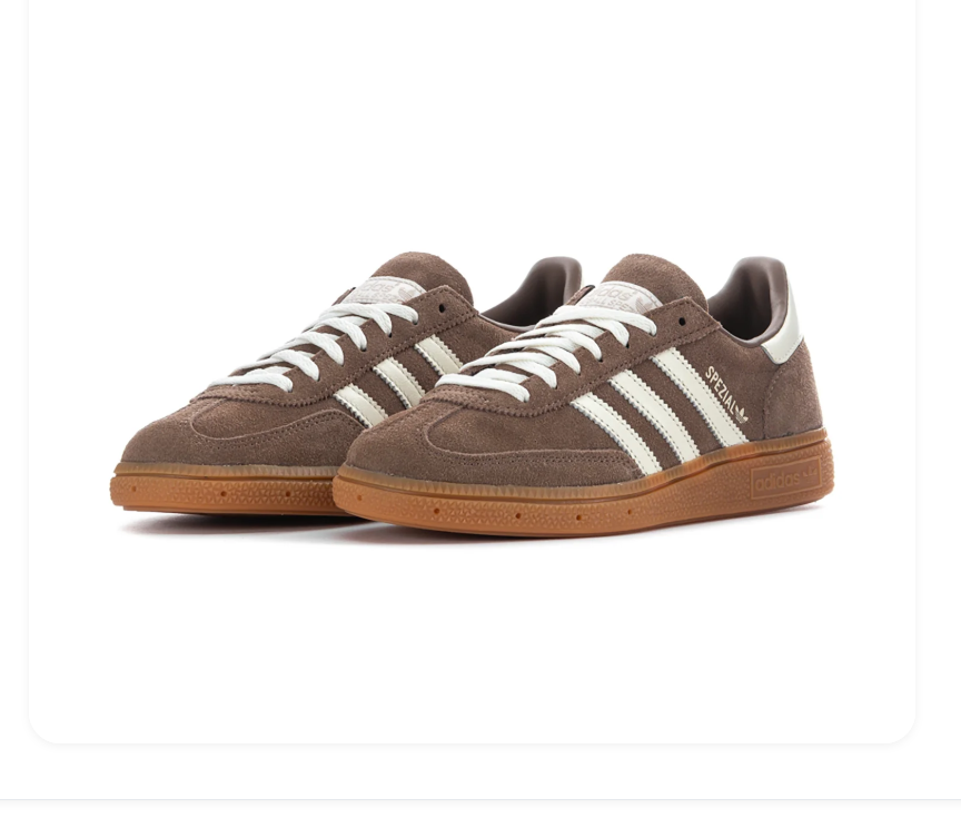 adidas Handball Spezial Brown & Cream Sneakers with Gum Sole