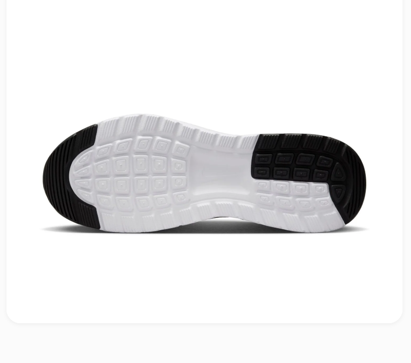 Nike Air Max Black & White Low-Top Sneakers with Heel Air Window