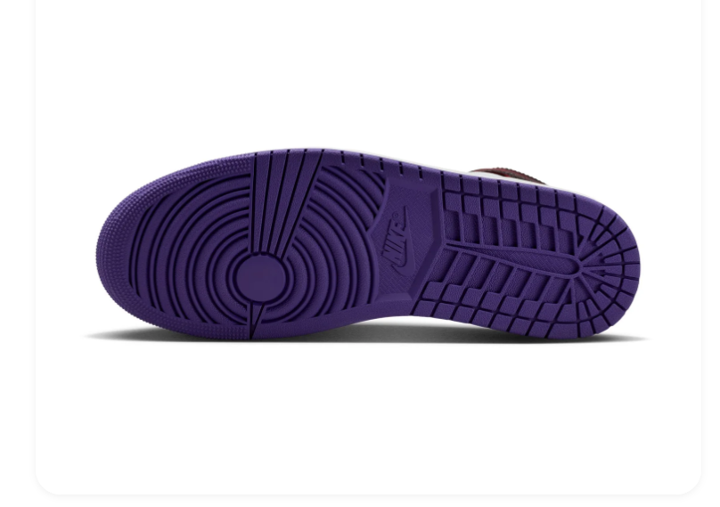 Air Jordan 1 Mid Black & White Sneakers with Yellow and Purple Accents