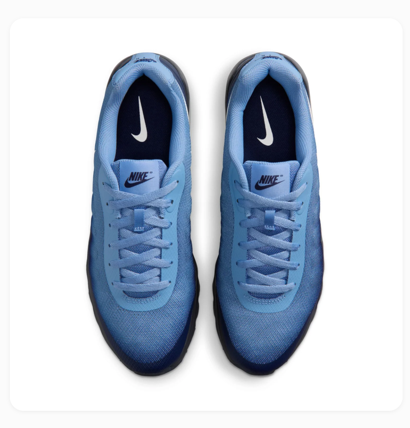 Nike Air Max Blue Gradient & Black Sneakers