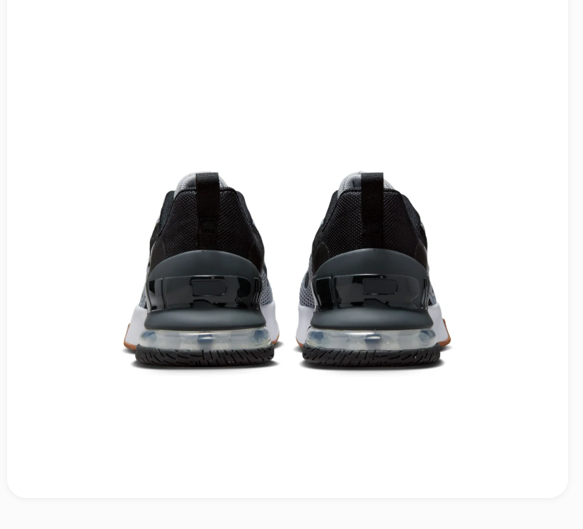 Nike Air Max Grey & Black Mesh Sneakers with Gum Outsole
