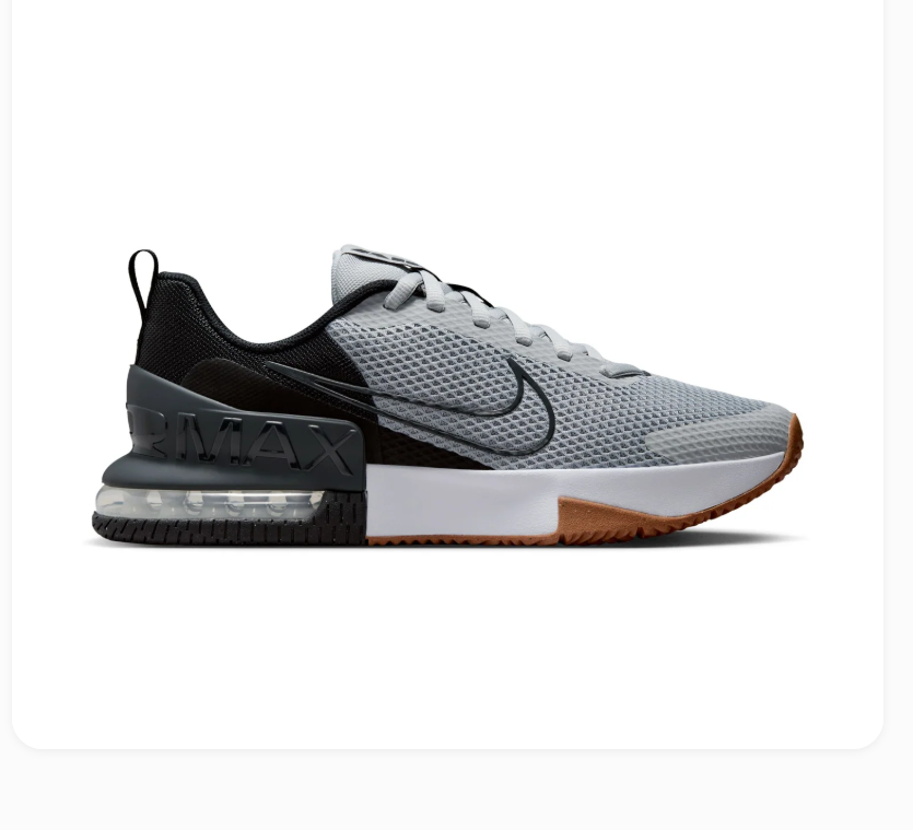 Nike Air Max Grey & Black Mesh Sneakers with Gum Outsole