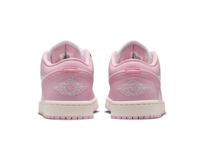 Air Jordan 1 Low Pink & White Sneakers