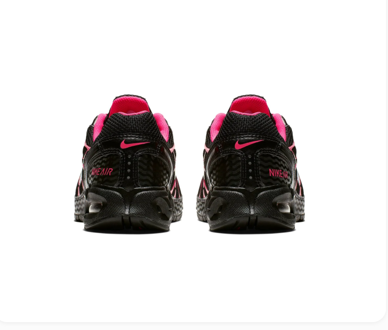 Nike Air Max Torch 4 Black & Hot Pink Sneakers with Silver Swoosh