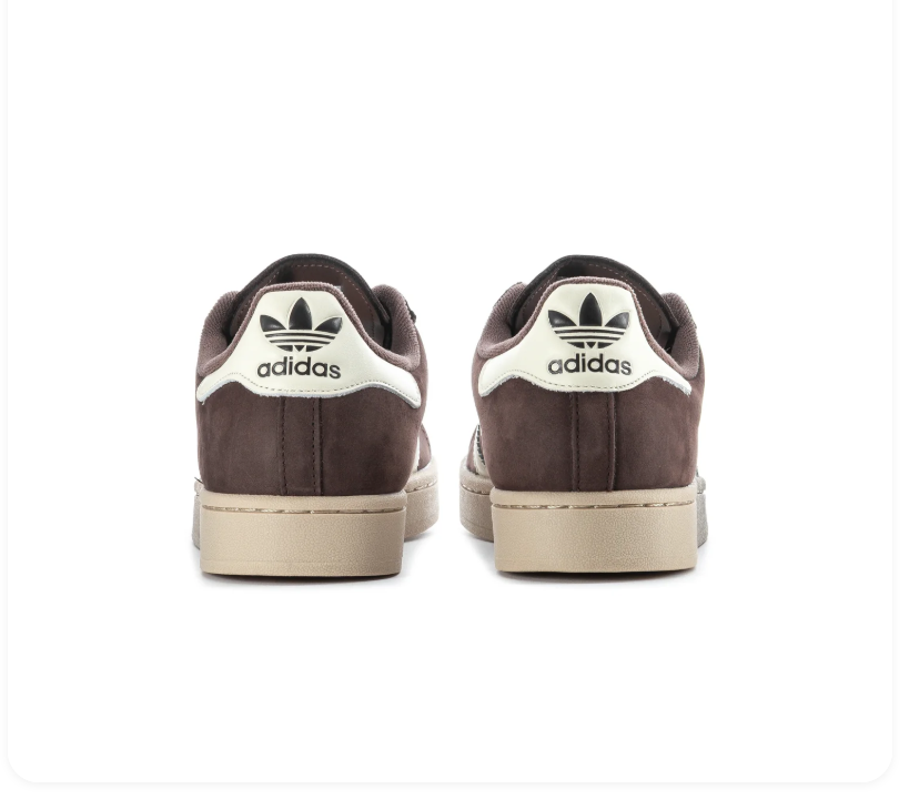 adidas Superstar Brown & Cream Shell-Toe Sneakers