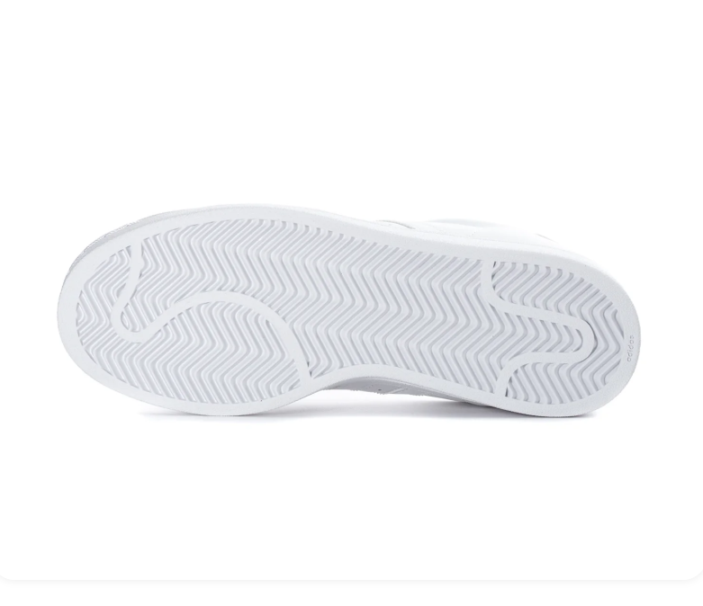 adidas Superstar All-White Shell-Toe Sneakers