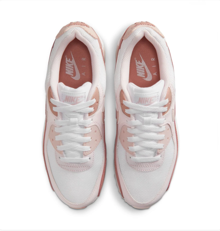 Nike Air Max 90 White & Dusty Rose Sneakers