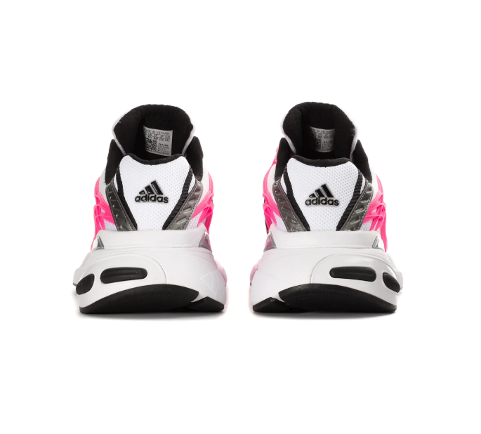 adidas Adistar White & Hot Pink Chunky Sneakers with Black Stripes