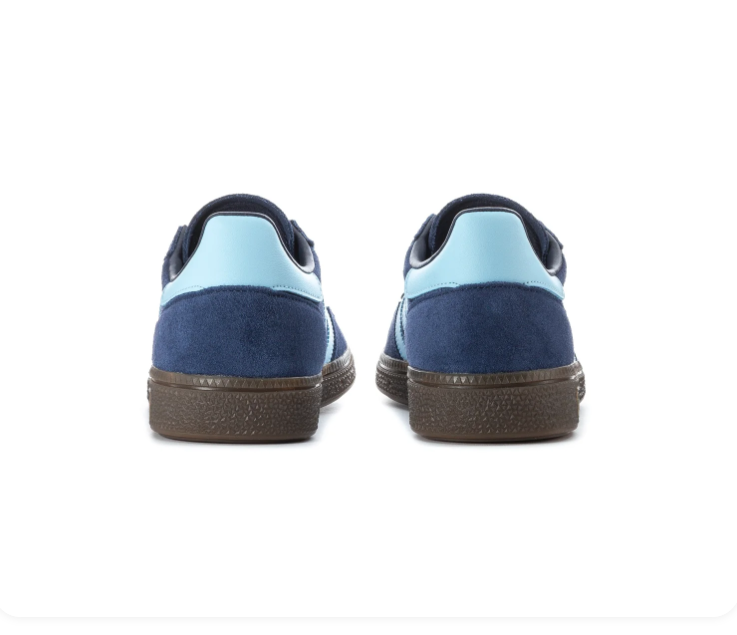 adidas Handball Spezial Navy & Light Blue Sneakers with Brown Sole