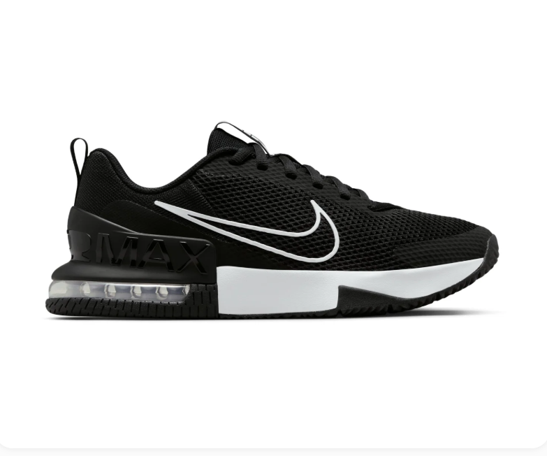 Nike Air Max Black & White Mesh Sneakers with Outline Swoosh