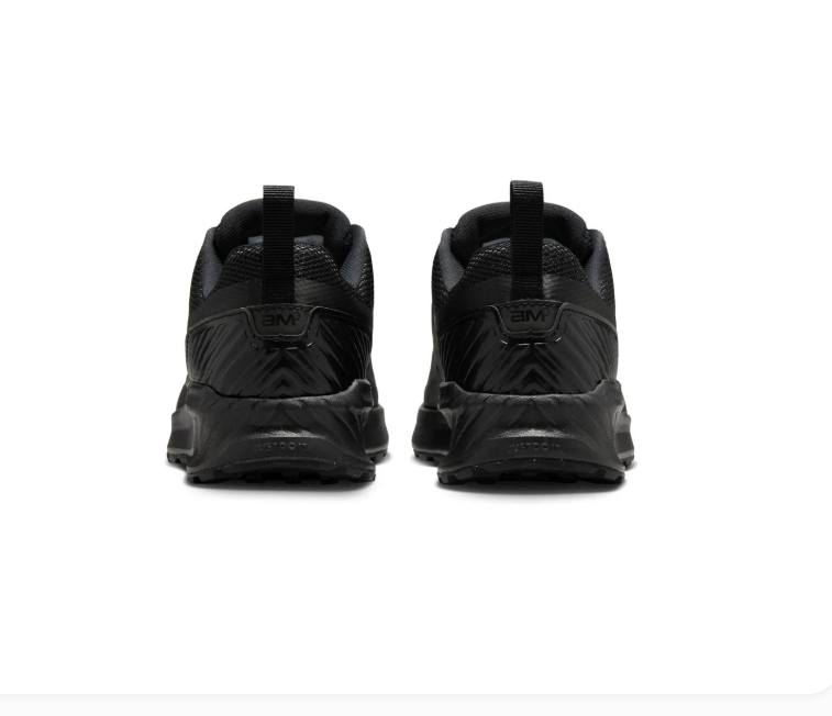 Nike Air Max All-Black Mesh Sneakers with Heel Pull Tabs