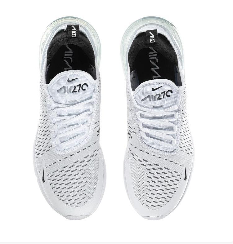Nike Air Max 270 White & Black Sneakers