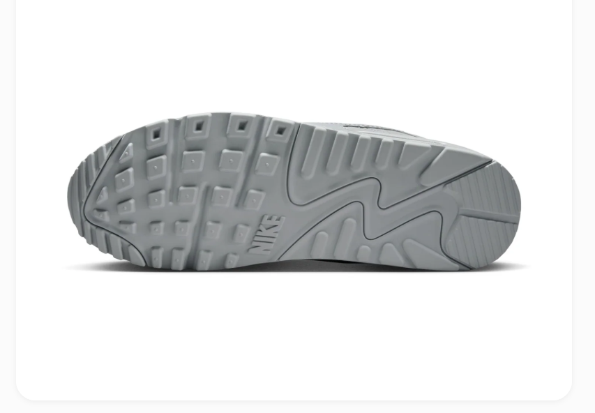Nike Air Max 90 Light Grey Sneakers with Navy Swoosh