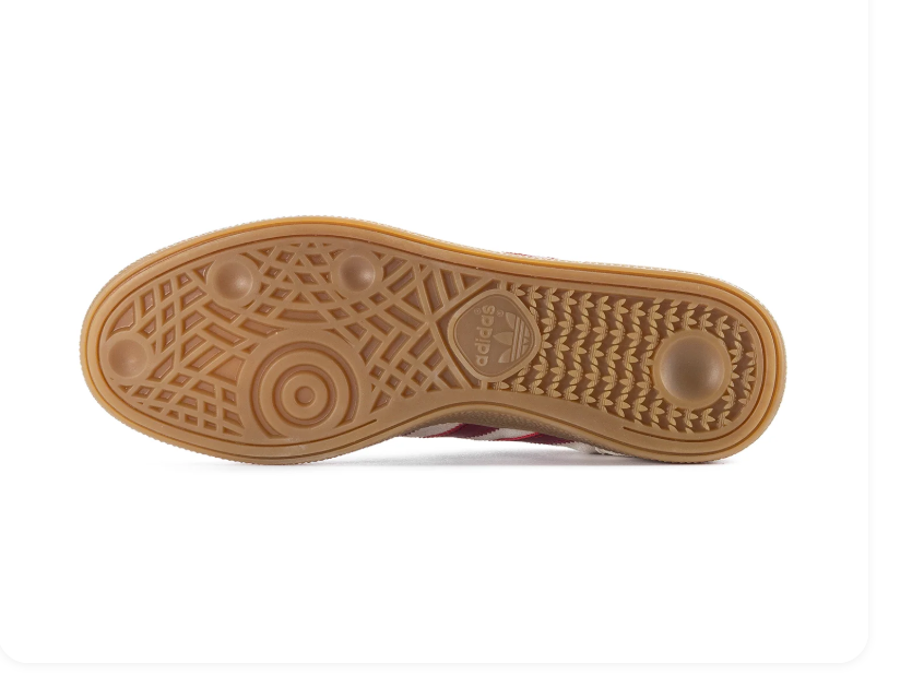 adidas Handball Spezial Cream & Burgundy Sneakers with Gum Sole
