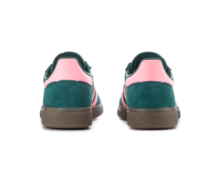 adidas Handball Spezial Dark Green & Pink Sneakers with Brown Sole