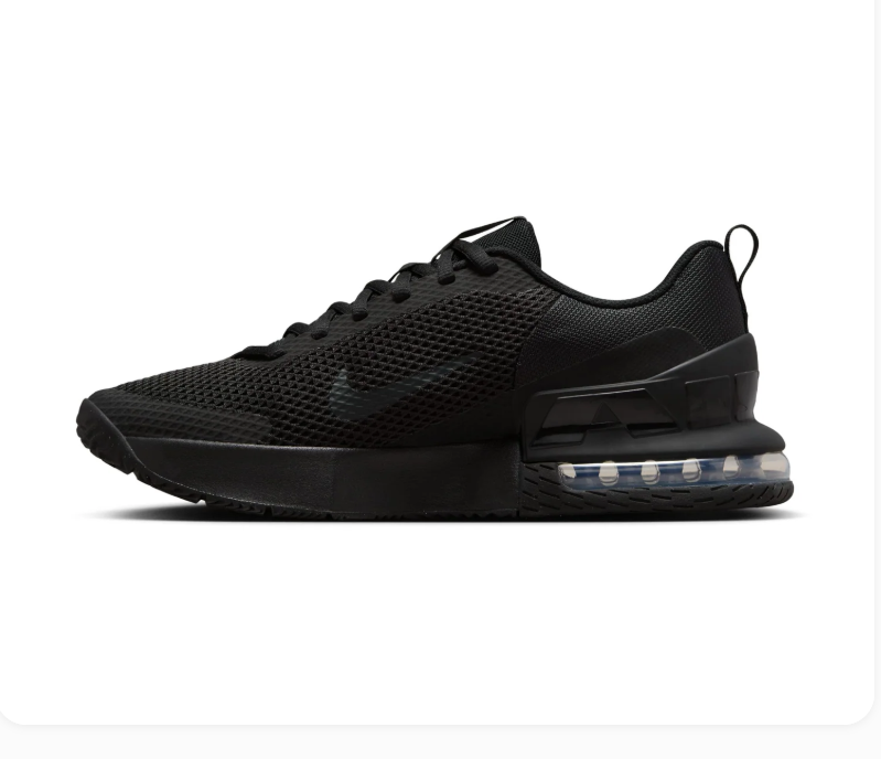 Nike Air Max All-Black Mesh Low-Top Sneakers