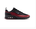 Nike Air Max Black & Burgundy Sneakers with Grey Swoosh