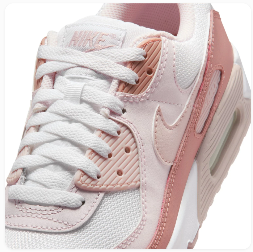 Nike Air Max 90 White & Dusty Rose Sneakers