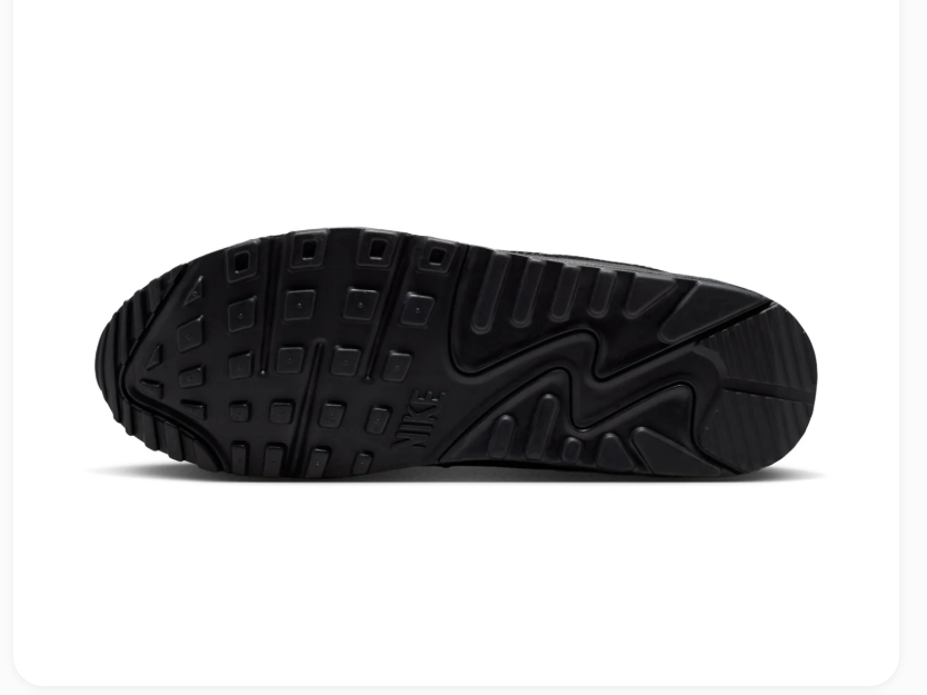 Nike Air Max 90 Black Sneakers with Red Swoosh