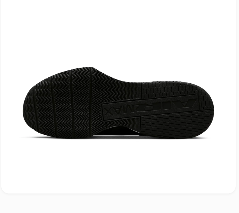 Nike Air Max Black & White Mesh Sneakers with Outline Swoosh