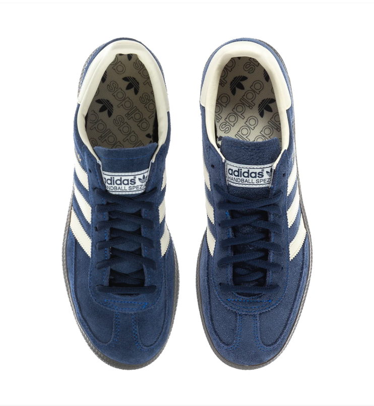 adidas Handball Spezial Navy & Cream Sneakers with Dark Grey Sole