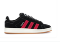 adidas Campus Black & Bright Pink Sneakers with Gum Outsole