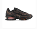 Nike Air Max Black & Brown Camo Sneakers with Orange Accents