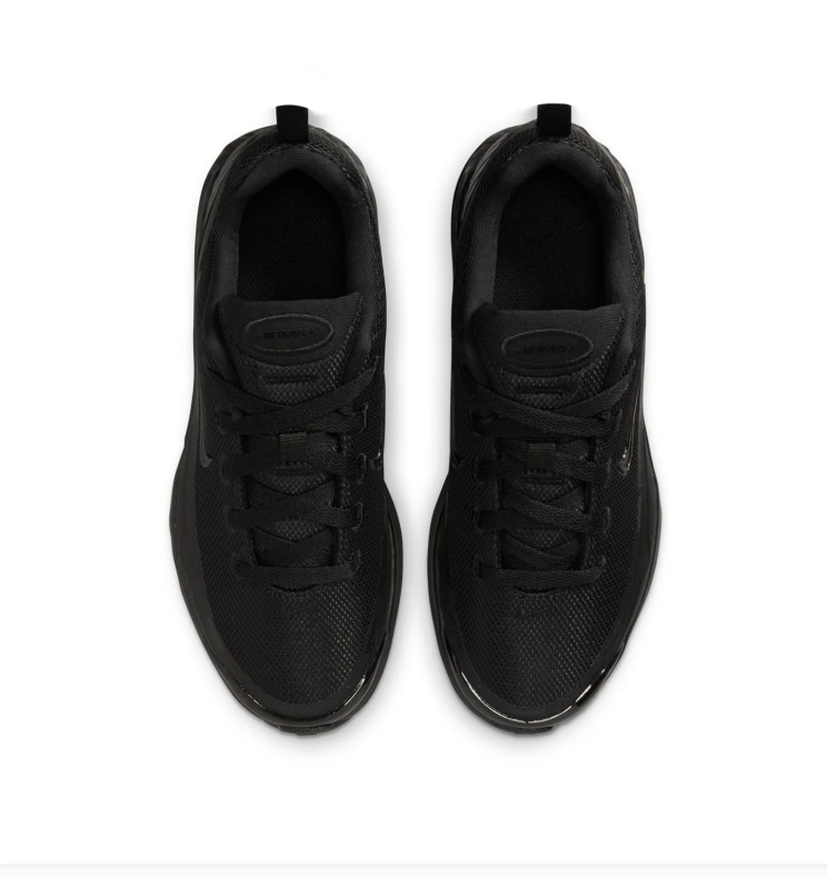 Nike Air Max All-Black Mesh Sneakers with Heel Pull Tabs