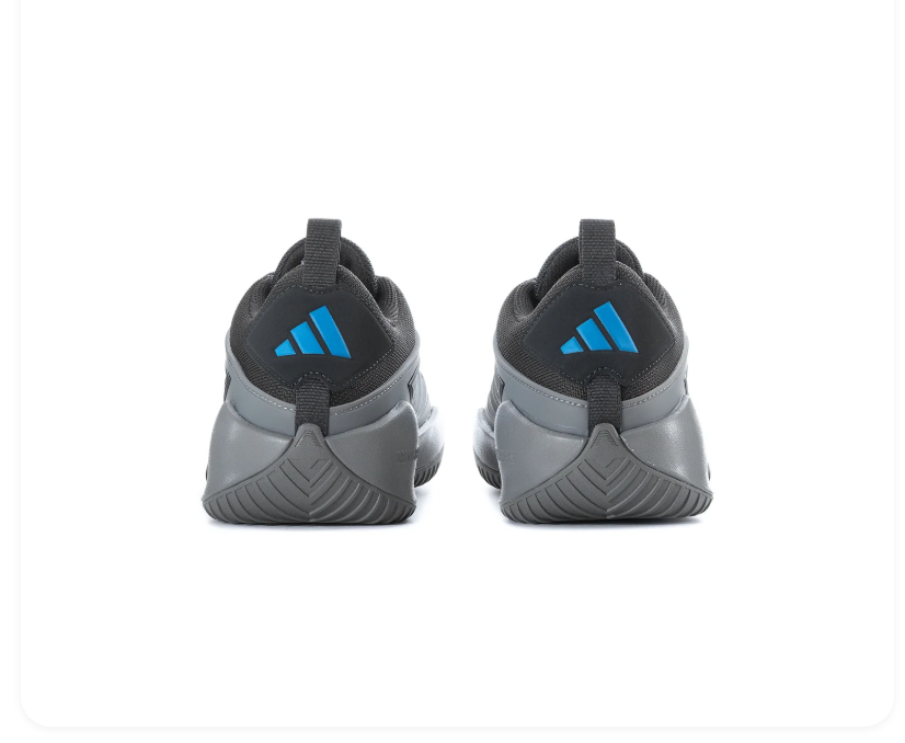 adidas Black & Grey Sneakers with Bright Blue Accents